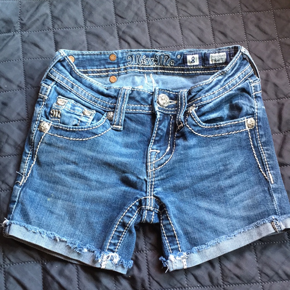 Girls size 8 miss me shorts
